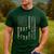Frenchton Dad French Bulldog Boston Terrier Camo USA Flag Men's Casual T-Shirt Forest