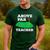 Golf Pun Above Par Teacher School Golfing Men & Women Men's Casual T-Shirt Forest