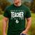 Greatest Teacher Of All Time Teachers Day 1 Teacher Goat Men's Casual T-Shirt Forest Greatest Teacher Of All Time Teachers Day 1 Teacher Goat Men's Casual T-Shirt Forest