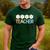Groovy Teacher Cute Daisy Flower Retro Back To School Men's Casual T-Shirt Forest
