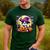 Halloween Boston Terrier Dog Breed With Jack O' Lantern Art Men's Casual T-Shirt Forest