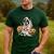 Halloween Boston Terrier Ghost Men's Casual T-Shirt Forest
