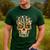 Halloween Costume Skull Boston Terrier Dog Lover For Men Women Kids Men's Casual T-Shirt Forest