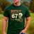 Haunted By 67 Halloween 67 Meme Six Seven Teacher Men's Casual T-Shirt Forest Haunted By 67 Halloween 67 Meme Six Seven Teacher Men's Casual T-Shirt Forest