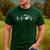 Heartbeat Dog Paw Men's Casual T-Shirt Forest