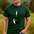 Inhale Exhale Yoga Boston Terrier Tshirt Men's Casual T-Shirt Forest