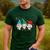 It's Fine We'Re Fine Gnome Pre-K Teacher Christmas Light For Men Women Men's Casual T-Shirt Forest