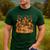 Librarian Turkey Reading Book Fall Thanksgiving Teacher Men's Casual T-Shirt Forest