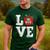 LOVE Apple 3rd Grade Teacher Student School Men's Casual T-Shirt Forest LOVE Apple 3rd Grade Teacher Student School Men's Casual T-Shirt Forest