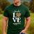 Love Leopard Print Teacher Cheetah School Inspire Teach Men's Casual T-Shirt Forest