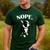 Love NOPE Boston Terrier Dog Lover Men's Casual T-Shirt Forest