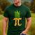 Math Teacher Hawaiian Shirts Pineapple Pi Day Symbol Men's Casual T-Shirt Forest
