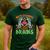 Math Teacher Love Brain Heart Skeleton Hand Zombie Halloween Men's Casual T-Shirt Forest