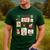 Merry And Bright Christmas Gingerbread Santa Book Teacher Men's Casual T-Shirt Forest Merry And Bright Christmas Gingerbread Santa Book Teacher Men's Casual T-Shirt Forest
