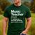 Music Teacher Definition Back To School First Day Men's Casual T-Shirt Forest