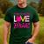 In October We Wear Pink Love Teacher Breast Cancer Awareness Men's Casual T-Shirt Forest