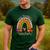One Thankful Teacher Thanksgiving Turkey Rainbow Fall Men's Casual T-Shirt Forest One Thankful Teacher Thanksgiving Turkey Rainbow Fall Men's Casual T-Shirt Forest