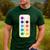 Paint Palette ArtSet Halloween Costume For Teachers Students For Men Women Kids Men's Casual T-Shirt Forest