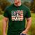 Patriotic Boston Terrier Dog Lover USA Flag 4th Of July For Men Women Kids Men's Casual T-Shirt Forest