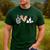 Peace Love Boston Terrier Boston Terrier Lover Dog Mom Men's Casual T-Shirt Forest