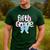 Preppy Fifth Grade Teacher Blue Floral Coquette Pencil Bow Men's Casual T-Shirt Forest