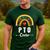 PTO Crew Parent School Volunteer Board Mom Parent Teacher Men's Casual T-Shirt Forest