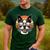 Retro Sunset Sunglasses Boston Terrier Boston Bull Bostie Men's Casual T-Shirt Forest