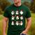 Santa Ghost Reading Books Christmas Library Teacher Men's Casual T-Shirt Forest