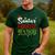 Santa's Favorite Pre-K Teacher Christmas Santa Hat Lights For Men Women Kids Men's Casual T-Shirt Forest