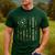 Science Teacher Camo American Flag Back To School Men's Casual T-Shirt Forest