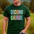 Second Grade Team Heart Teacher Student Back To School Girls Men's Casual T-Shirt Forest