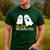 Spooky Ghost Inequalities Halloween Math Teacher Men's Casual T-Shirt Forest