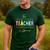 This Teacher Is Glowing Hello Summer End Of School Men's Casual T-Shirt Forest