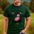 This Teacher Loves Her Flock Cute Flamingo Teacher Men's Casual T-Shirt Forest