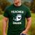 Teacher Shark Teaching Back To School Kindergarten Men's Casual T-Shirt Forest