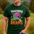 Teachers Love Brains Halloween 2025 Skeleton Costume Men's Casual T-Shirt Forest