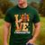 Thanksgiving Love Kindergarten Teacher Turkey Autumn Fall Men's Casual T-Shirt Forest