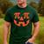 Thanksgiving Math Teacher Pumpkin Pi Pie Math Costume Men's Casual T-Shirt Forest
