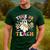 Trick Or Teach Groovy Teacher Halloween Retro Teacher Ghost Men's Casual T-Shirt Forest