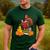 Turkey Reading Books Fall Thanksgiving Teacher Book Men's Casual T-Shirt Forest