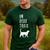 Un Deux Trois Cat Shirt French Teacher Men's Casual T-Shirt Forest