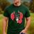 Valentine's Day Boston Terrier Men's Casual T-Shirt Forest