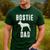 Vintage Boston Terrier Dad Dog Daddy Bostie Father Men's Casual T-Shirt Forest