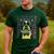 Vintage Boston Terrier Dog Men's Casual T-Shirt Forest