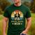 Vintage Boston Terrier Mom Dog Lovers Mother's Day Men's Casual T-Shirt Forest