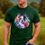 Watercolor Floral Boston Terrier Mama Dog Lover Mother's Day Men's Casual T-Shirt Forest