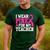 I Wear Pink For My Teacher Breast Cancer Awareness Men's Casual T-Shirt Forest