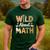 Wild About Math Cute Teacher Student Math Club Men's Casual T-Shirt Forest