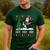 Xmas Tree Lighting Santa Riding Boston Terrier Christmas Men's Casual T-Shirt Forest
