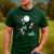 Xmas Tree Santa Riding Boston Terrier Christmas Men's Casual T-Shirt Forest